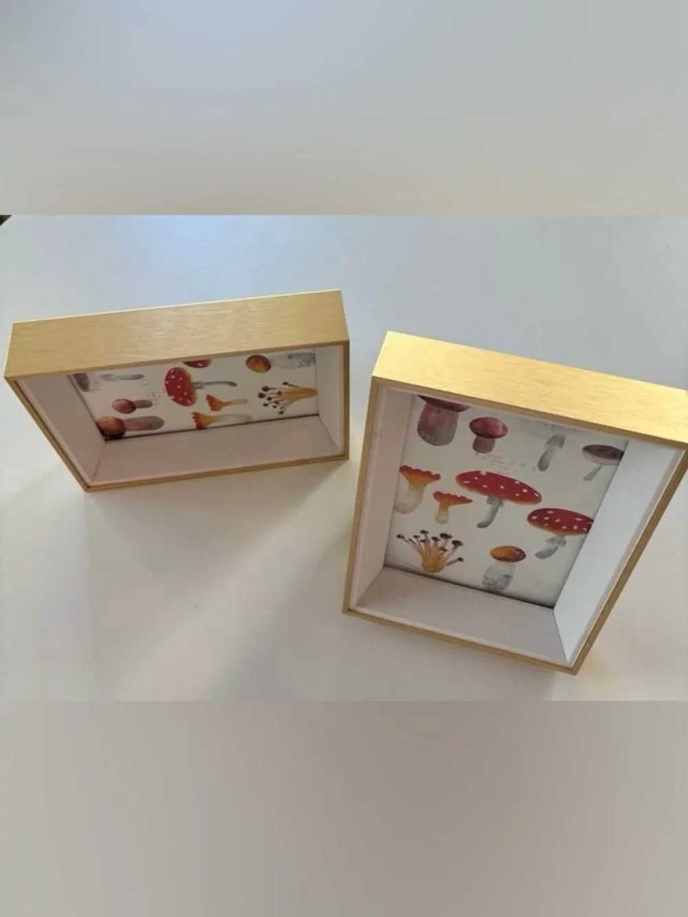 New - Set of Two Gold 5 x 7 Azzure Home Picture Frames